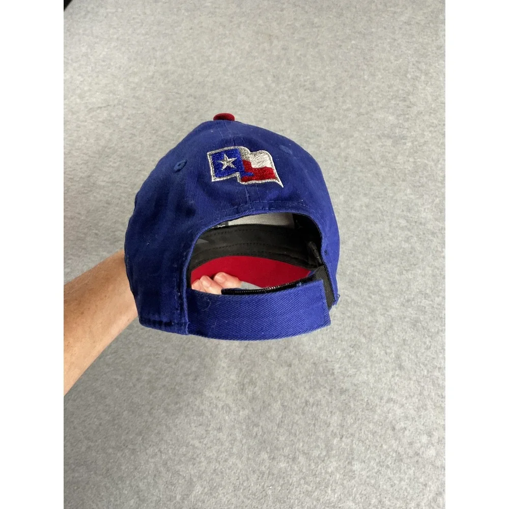 New Era 9FORTY Texas Rangers Youth Hat Royal Blue Adjustable Baseball Cap MLB